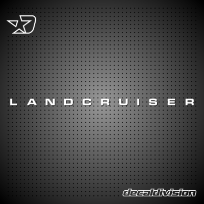 Toyota Landcruiser Lettering Sticker